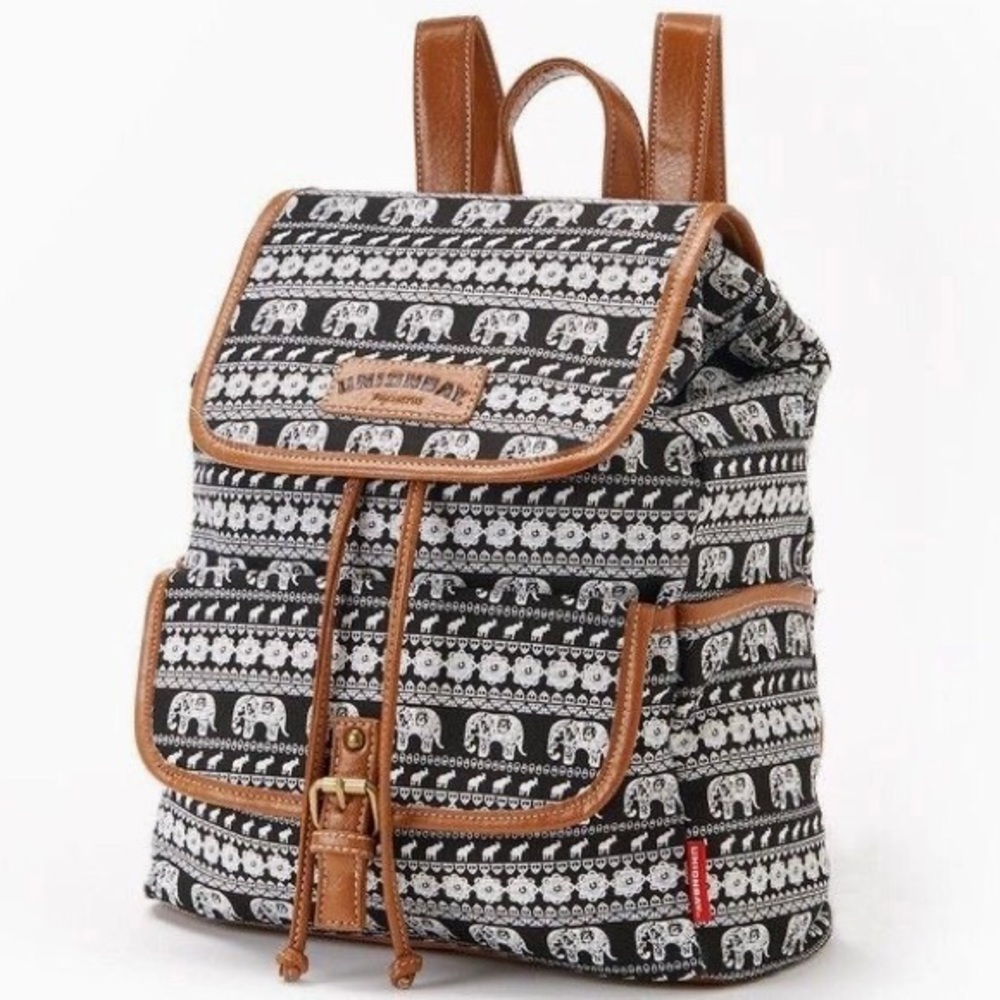 Unionbay Aztec Elephant Drawstring Backpack